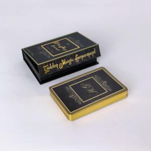 Boîte à couvercle et fond noirs durables avec bordure dorée pour cartes à jouer, <span class=keywords><strong>jeu</strong></span> <span class=keywords><strong>de</strong></span> cartes <span class=keywords><strong>Lenormand</strong></span> <span class=keywords><strong>de</strong></span> luxe doré magique - Product Image 3