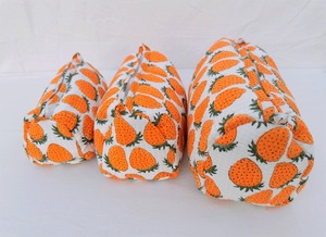 Bolsa de Aseo Acolchada de Algodón Hecha a Mano con Estampado de Bloques, Neceser de Viaje - Product Image 2