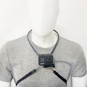 Support de cou double usage compatible GoPro Hero 13, perche à selfie en nylon et plastique avec support - Product Image 1