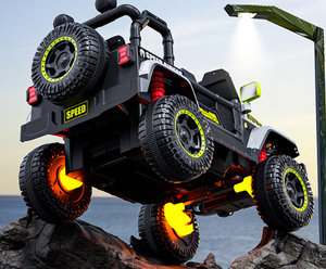 畅销书儿童电动车4轮越野汽车遥控玩具车男孩女孩2-6岁婴儿推车 - Product Image 5