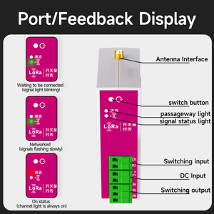 DC9-30V LORA Télécommande Émetteur-Récepteur Sans Fil Paire Module de Commutation 1 Maître 3 Esclave 10A Max. Courant 24V Max. Tension" - Product Image 4