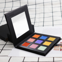 Palette de fards à paupières haute qualité, 9 couleurs, maquillage pigmentés avec paillettes