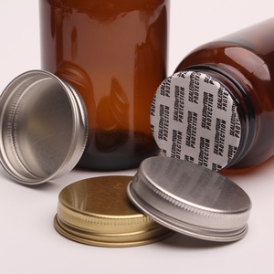 Fabrieksaanbieding 38/400 45/400 53/400 Zwarte Metalen Geribbelde Deksels Gladde Unishell Doppen Met EPE Voeringen PS Afdichtingen IHS Inductie Afdichting - Product Image 2