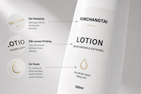 Flacon pompe à lotion blanc de qualité supérieure de 500 ml (17 oz) pour shampoing, gel douche, emballage cosmétique en plastique rechargeable vide