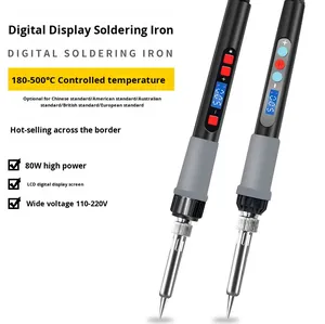 <span class=keywords><strong>Fer</strong></span> à <span class=keywords><strong>souder</strong></span> numérique K21228EU, norme américaine et européenne, avec affichage numérique, température réglable, poignée ergonomique, 220V, kit domestique - Product Image 5