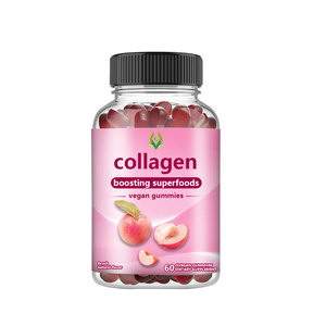 Premium Collagen Builder Gummies Cabello Piel Uñas Articulaciones Soporte Producción de colágeno Suplemento de belleza Melocotón natural - Product Image 1