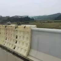 Barrière de chantier préfabriquée en béton, réglable en taille, réutilisable, en acier et plastique, anti-collision, pour mur, autoroute et bord de route, haute résistance