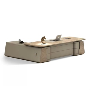 Escritorio De Oficina Moderno Jefe Escritorio De Oficina Travail Escritorio Ejecutivo En Forma De L Mesa De Ordenador De Oficina Muebles Comerciales De Oficina - Product Image 2