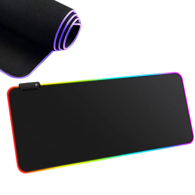 RGB Mouse Pad 800x300mm Non-slip Mauspad Large LED Light-up Mouse Pad Waterproof Gaming Keyboard Pad