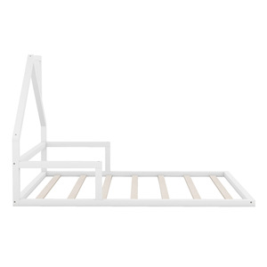 White <b>House</b> Shaped Childrens <b>Bed</b> With Storage For Kids Bedroom Durable Framework Design - Product Image 5
