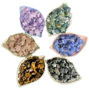 Bán Buôn Tay Khắc Tự Nhiên Chữa Bệnh Mini Sao Vật Liệu Khác Nhau 1.5Cm Mini Pha Lê Sao Cho Trang Trí Nội Thất - Product Image 1