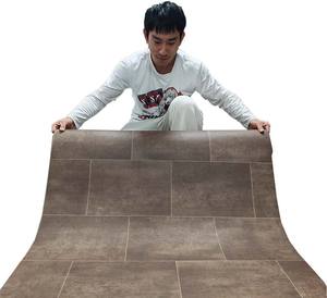 LANTISE 2-3m <span class=keywords><strong>de</strong></span> ancho Patrón <span class=keywords><strong>de</strong></span> piedra PVC Rollo Suelo Luz RV Vinilo Impermeable Piso Caravana Interior Usado - Product Image 1