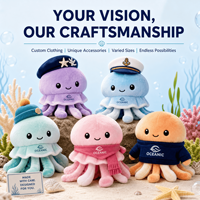 Fabricant de jouets en peluche méduse personnalisés OEM ODM Vente en gros d'animaux en peluche réalistes, poupées douces pour les mascottes de marque et les articles cadeaux