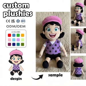 Produttore di Giocattoli in Peluche Personalizzati con MOQ Basso, Giocattoli Animali Imbottiti, Panda Rosso in Peluche con Occhi Ricamati, Bambola Morbida con Fodera in Rete - Product Image 4