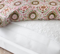 Ensemble de literie 4 pièces pour lit simple, double, queen ou king size, 100% coton, housse de couette brodée