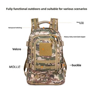 2026 New Style Oxford Water Resistant Outdoor Sports Crossfit Gym Mochila Trekking Fitness Bag <strong>Molle</strong> Tactical <strong>Backpack</strong> - Product Image 3