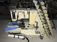 Machine à coudre à double point de chaînette à 12 aiguilles à lit cylindrique Kansai FX-4412P (Modèle 4412 Machine multi-aiguilles)