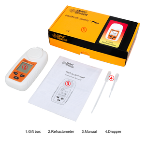 SMARTSENSOR LCD Dijital Refraktometre Brix Ölçer Meyve Suyu İçecek ATC Şeker İçeriği Ölçüm Cihazı 35% Sakarometre - Product Image 6