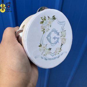 Cá nhân được thiết kế bán buôn gỗ Đồ chơi Tambourine cho đám cưới bên Kinh Thánh Nhà thờ KTV giáng sinh kỷ niệm bốn inch trống trên bán - Product Image 6