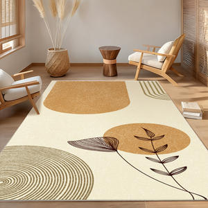 พรมลายวาบิซาบิ รูปทรงสี่เหลี่ยมผืนผ้า กันลื่น หนานุ่ม ผลิตจากผ้าแคชเมียร์เทียม เหมาะสำหรับห้องนอน ห้องนั่งเล่น สไตล์หรูหราเบาๆ - Product Image 2