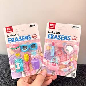 Cadeaux pour enfants d'âge scolaire, design de maquillage <span class=keywords><strong>princesse</strong></span> kawaii mignon, <span class=keywords><strong>gomme</strong></span> <span class=keywords><strong>à</strong></span> effacer en forme de rouge <span class=keywords><strong>à</strong></span> lèvres 3D pour filles - Product Image 1