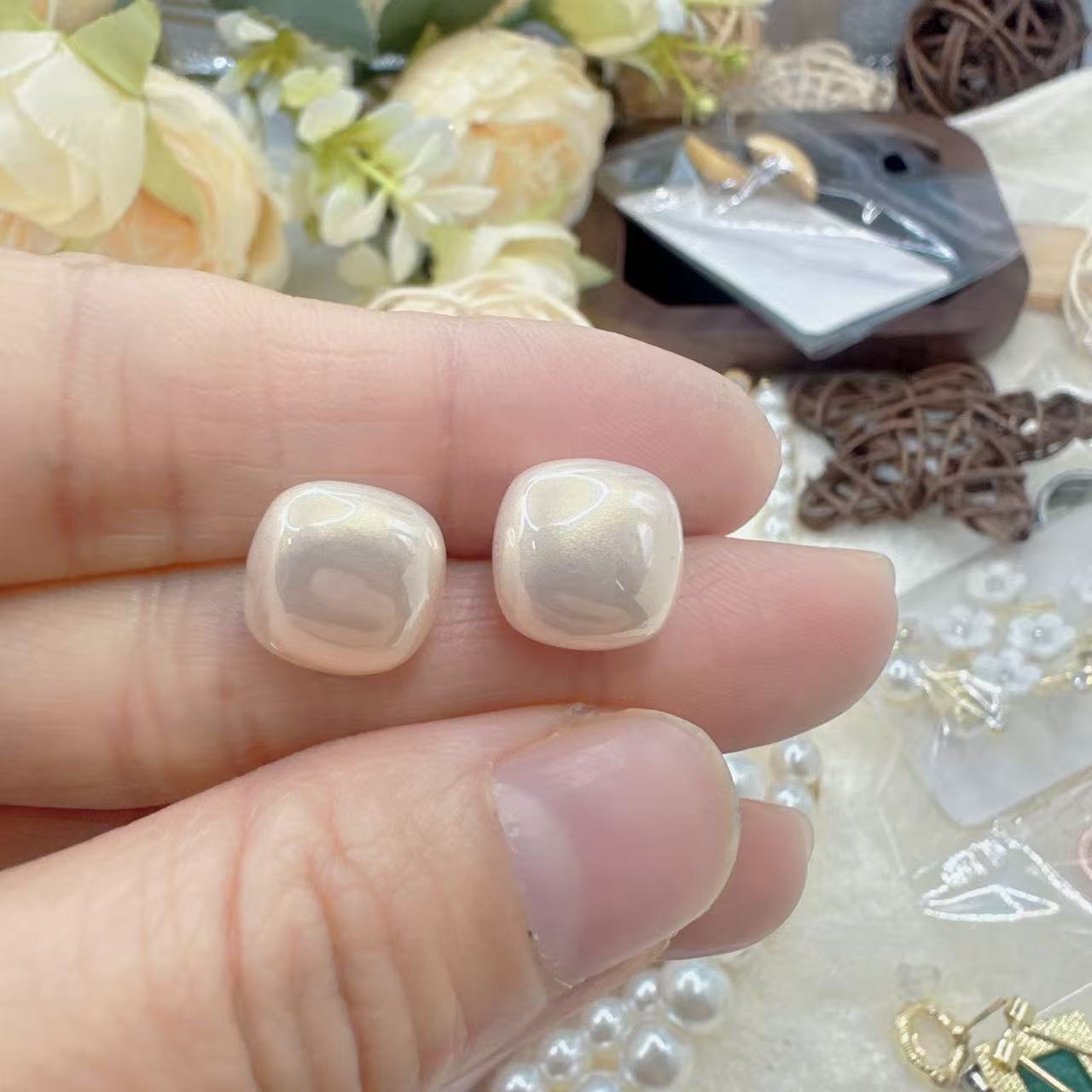 Sugar cubes [Champagne color] 1 pair
