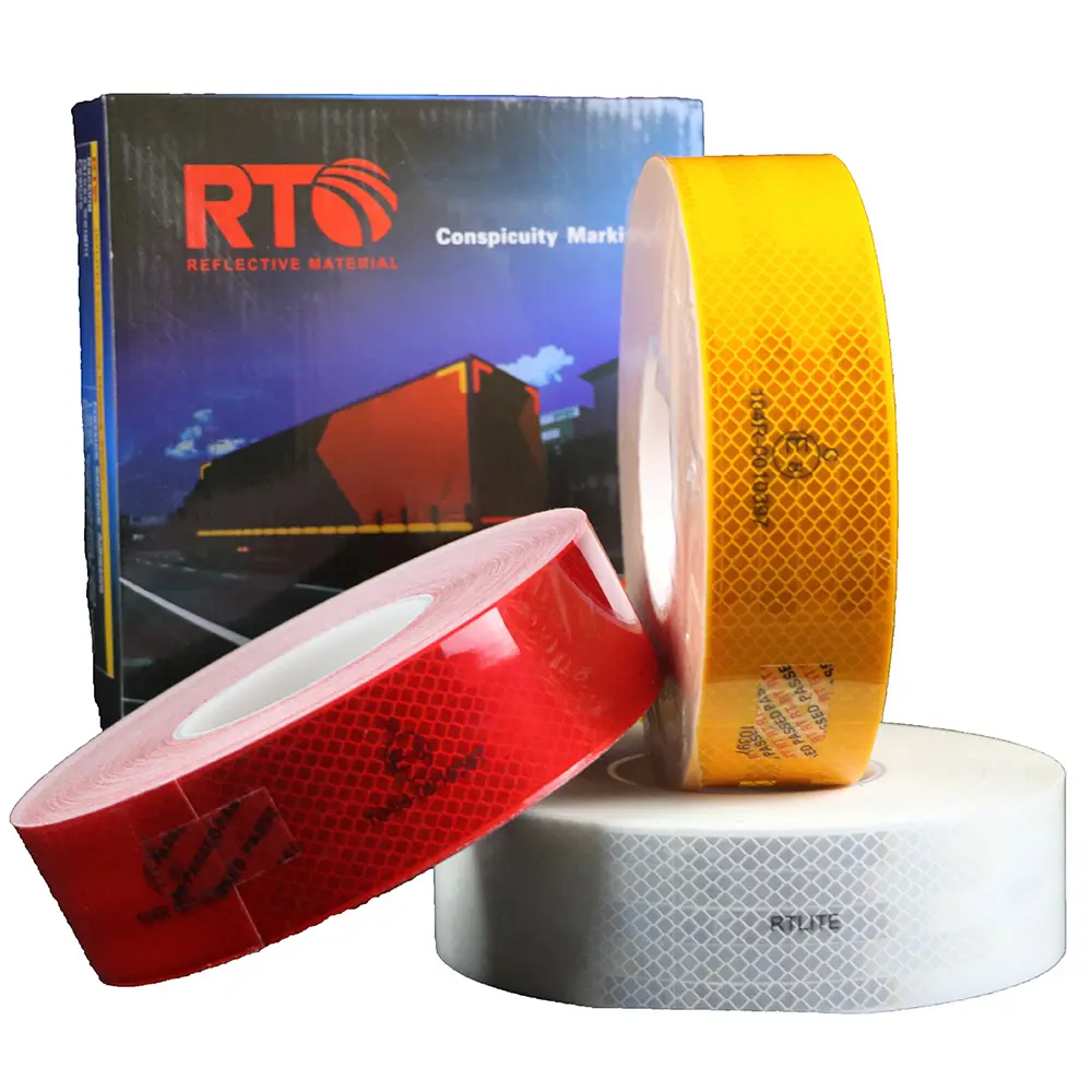 3m lámina reflex reflectante cinta adhesiva reflex lámina reflector banda blanco/rojo