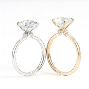 Promozione Anello con Diamante Solitario da Laboratorio 1ct IGI D/VVS1 in Oro 10k, Anello di Fidanzamento e Matrimonio per Donna, Gioielleria Fine - Product Image 4