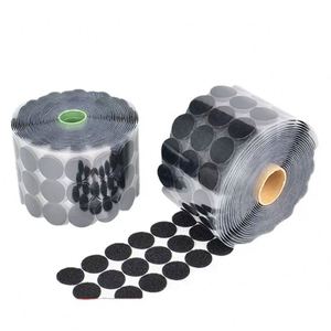 Points adhésifs carrés auto-agrippants de haute qualité en tissu 100 % nylon découpé sur mesure, diamètre 10 mm - Product Image 1