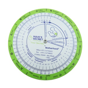Calculadora de Fecha de Parto de Plástico con Calculadora de IMC, Disco Giratorio, Impresión a Todo Color, Logotipo Personalizado - Product Image 1