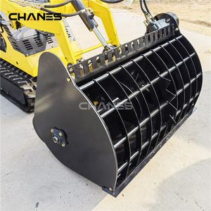 Bucket <span class=keywords><strong>Mixer</strong></span> Beton untuk Mini Skid Steer Loader, <span class=keywords><strong>Mixer</strong></span> Bucket dengan Ukuran Hitch Umum yang Cocok untuk Dingo Kanga Toro Vermeer - Product Image 1