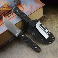 Couteau de chasse à lame fixe Yeehand, compatible OEM, avec acier 5CR15 et manche en Micarta, pour le camping en plein air