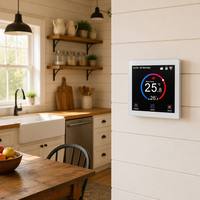 Termostato Programable con Pantalla Táctil TFT WiFi Tuya OEM, Multi-idioma, para Calefacción por Suelo Radiante Eléctrico, Calefacción de Agua, Sistema de Caldera de Gas
