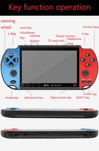 Console de jeu portable, version améliorée X7, écran HD de 4,3 pouces, rétro, nostalgie, 8 Go, lecteurs de jeux portables pour enfants - Product Image 6