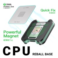 2UUL BH17 Plateforme de Reballing Magnétique Double Face pour CPU, Gabarit de Reballing CPU, 75 Pièces/Kit pour Réparation de CPU EMMC+RAM iPhone Android