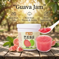 1.3kg Real Guava Jam with 32% Fruit Content for Bubble Tea Base Smoothie Dessert Topping Bread Spread Commercial Beverage Use