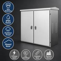 Boîtier de distribution métallique industriel avec barre omnibus, panneau électrique sur rail DIN, armoire de distribution d'alimentation DB, extérieur IP66