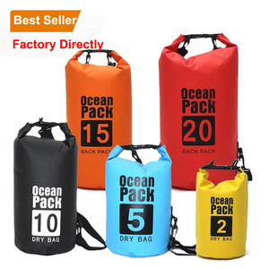 Du lịch ngoài trời thể thao đi bộ đường dài đại dương gói Survival PVC không thấm nước 10L Sling lưu trữ Bag Set nổi khô bao cho bơi chèo thuyền - Product Image 1