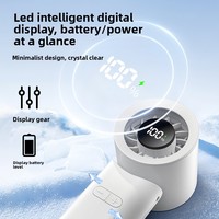 Ventilateur de cou portable rechargeable 2000 mAh, ventilateur de voiture, de table, de poche, avec compresse de glace rafraîchissante et crochet