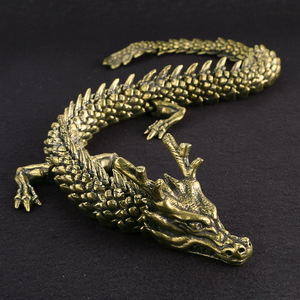 Vente directe d'usine dominatrice 3D vivant dragon ornements en laiton zodiaque dragon <span class=keywords><strong>trompette</strong></span> <span class=keywords><strong>étude</strong></span> artisanat décoratif collection - Product Image 6