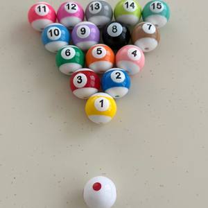 Bolas de Billar Gruesas y Coloridas Opacas de 16 mm, Modelo Reviright G, Material Acrílico para Bolígrafos - Product Image 6