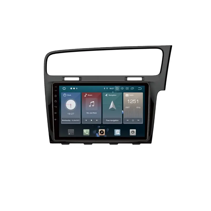 Rádio para carro 2din, android 10.1inchhd touch screen dvd estéreo para vw/volkswagen golf 7