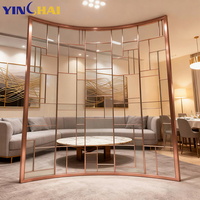 Cloison acoustique insonorisée, séparateur de pièce, cloison en verre pour hôtel et restaurant, panneau de séparation de pièce sur mesure à fixation au plafond