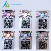 Autocollants holographiques laser VOID anti-effraction Minfly pour sceau de garantie personnalisé avec impression numérique