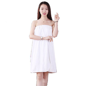 Bath <b>Towel</b> <b>Dress</b> 80x150 Cm Terry Soft Sleeveless Women Spa Massage Use Purple - Product Image 5