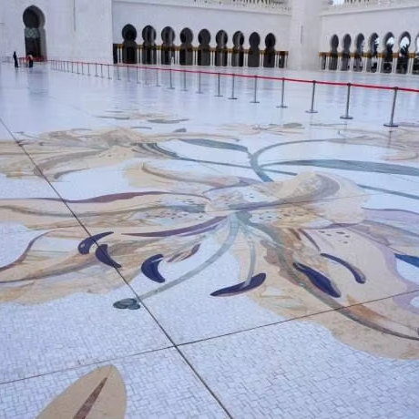 Hot Sale 50*50CM Tempered Glass FloorTile for Floor RGB Color Interactive Marble Kind Dance Floor