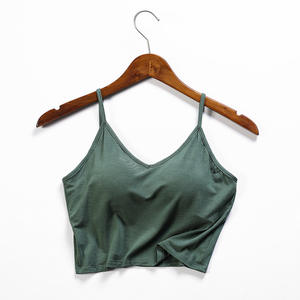 Camisola Sexy y Transpirable de una Pieza para Mujer, con Sujetador Incorporado de Copa Completa, Top Corto de Algodón sin Costuras, Camisola Acolchada, Lencería Íntima - Product Image 6