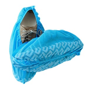 Disposable Shoe Covers Non-Woven Fabric Anti-Slip Texture Dust Prevention Protective Isolation One Size Fits All Pull-On - Product Image 1