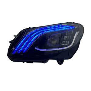 Conjunto de faros delanteros para Mercedes-Benz Clase C W205 al estilo Clase S para <span class=keywords><strong>Maybach</strong></span> con luces LED de señal de giro secuenciales y luces diurnas. - Product Image 3