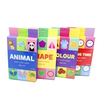 Cartes de stimulation visuelle pour l'éducation de la petite enfance, aides à l'apprentissage des mots anglais, cartes cognitives éducatives